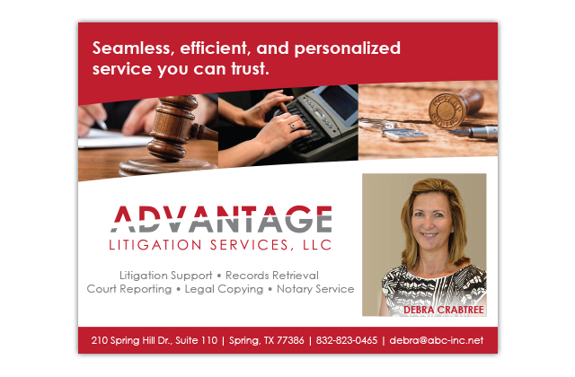 advantage litigation services advertisement