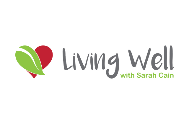 living well with sarah cain logo design